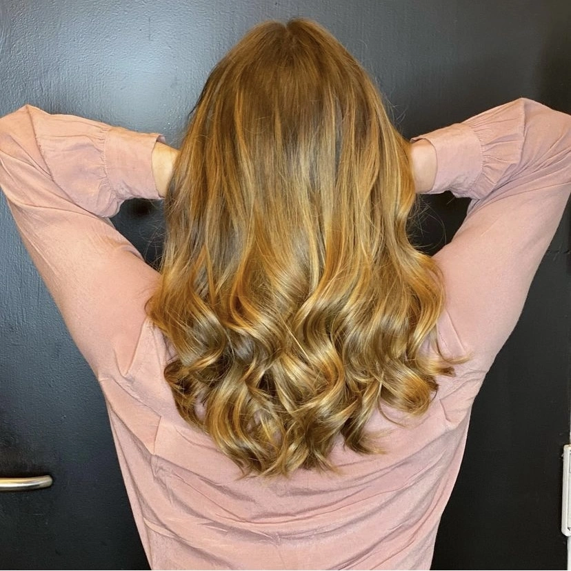 Blonde balayage highlights